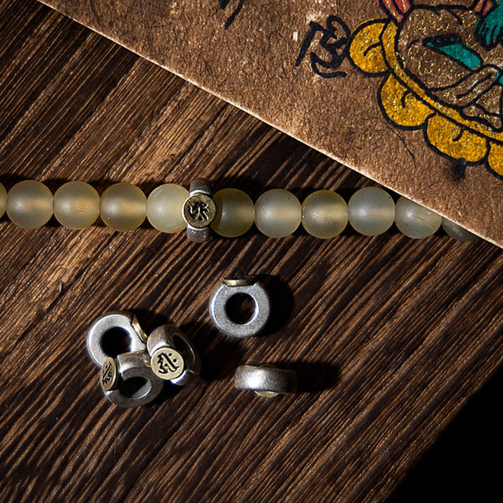 Buddha Stones Tibet 108 Mala Beads Chinese Zodiac Natal Buddha Natural Sheep Horn Wealth Bracelet - image 10