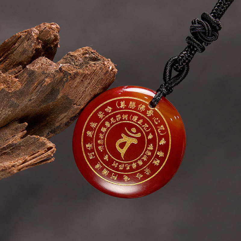 Buddha Stones Vairocana Tathagata Sanskrit Mantra Various Crystal Black Obsidian Green Aventurine Strength Necklace Pendant - image 20