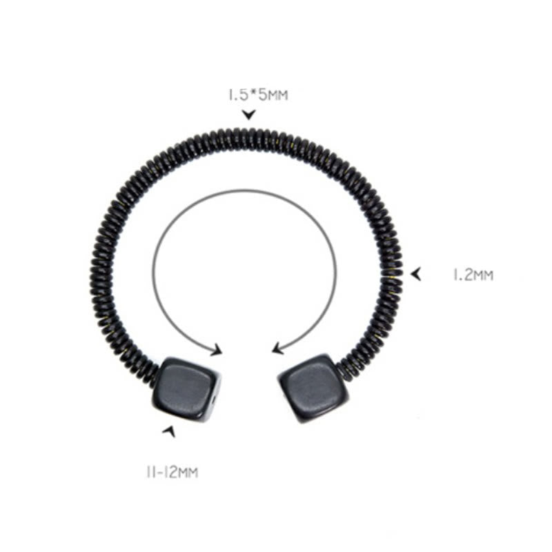 Buddha Stones Ebony Wood Green Sandalwood Cube Balance Bracelet - image 12