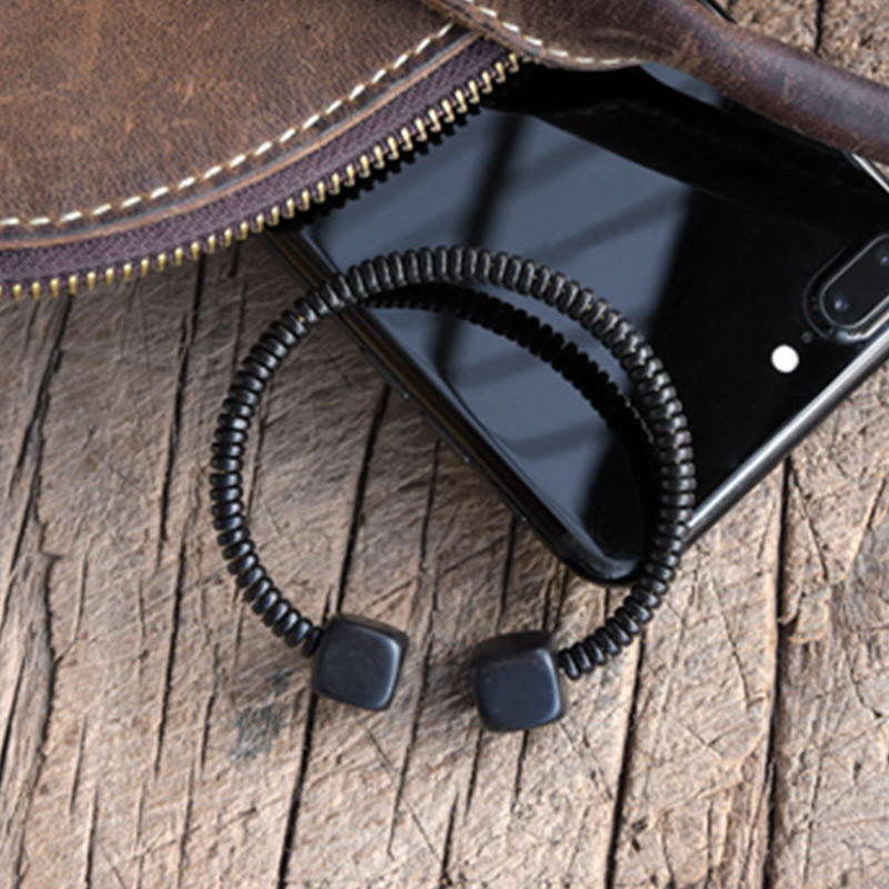 Buddha Stones Ebony Wood Green Sandalwood Cube Balance Bracelet - image 10