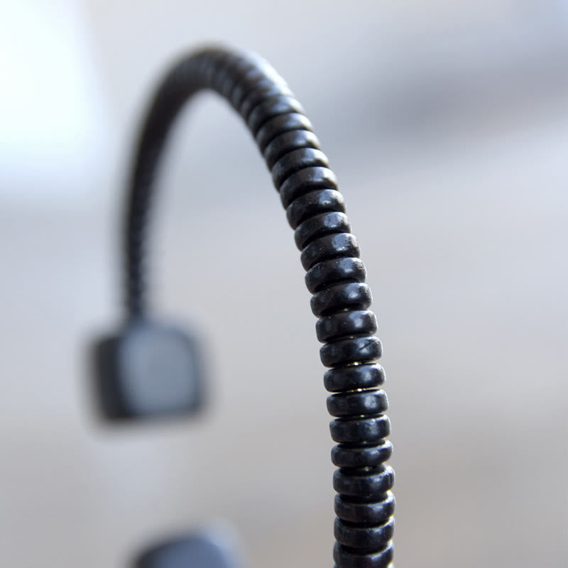 Buddha Stones Ebony Wood Green Sandalwood Cube Balance Bracelet - image 16