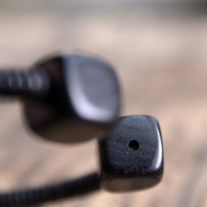 Buddha Stones Ebony Wood Green Sandalwood Cube Balance Bracelet - image 15