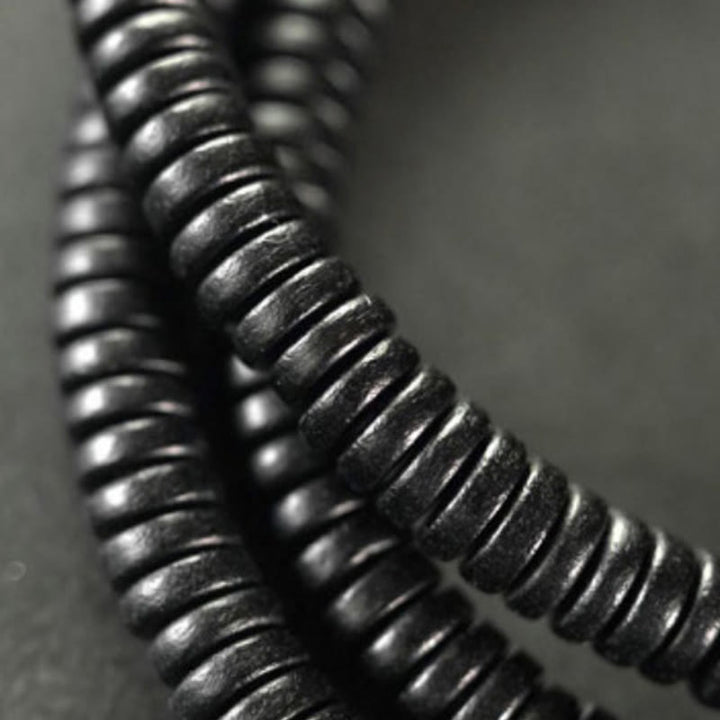 Buddha Stones Ebony Wood Copper Brass Balance Triple Wrap Bracelet - image 13