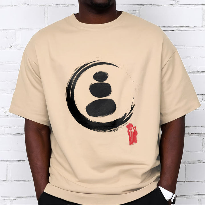 Buddha Stones Zen Circles Cotton Tee T-shirt - image 6