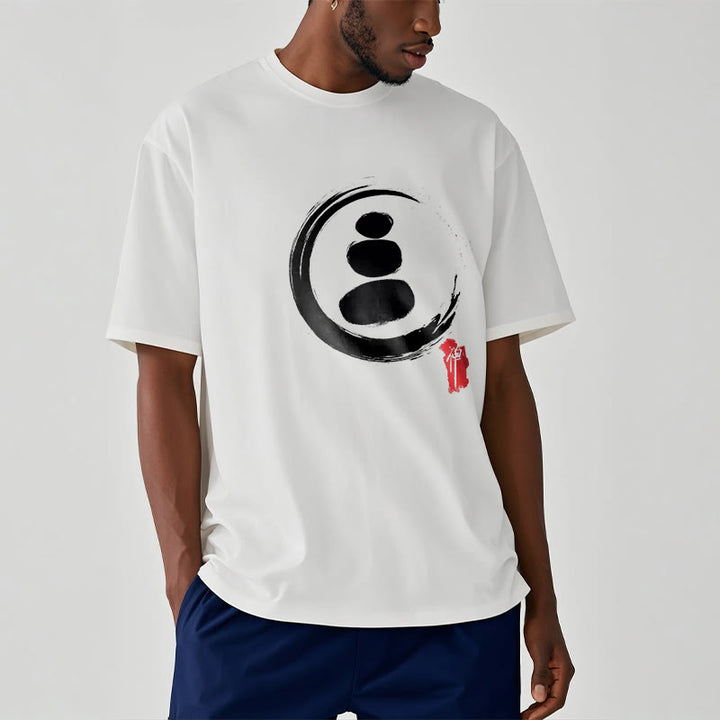 Buddha Stones Zen Circles Cotton Tee T-shirt - image 11