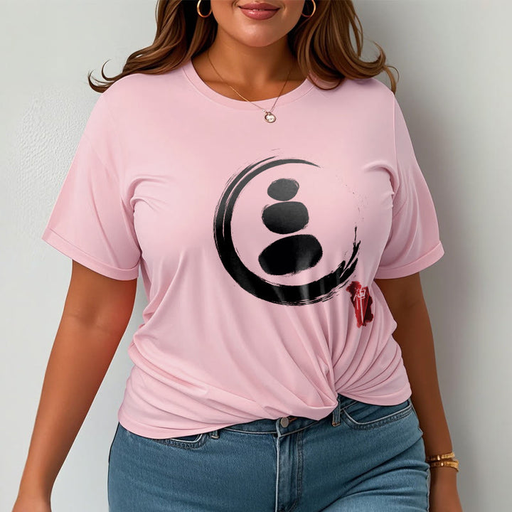 Buddha Stones Zen Circles Cotton Tee T-shirt - image 13