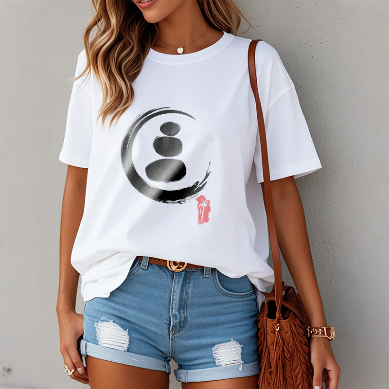 Buddha Stones Zen Circles Cotton Tee T-shirt - image 10