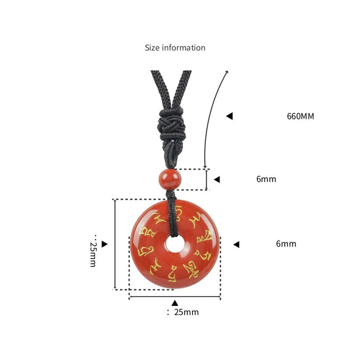 Buddha Stones Green Tara Mantra Natural Various Crystal Black Obsidian Fulfilment Necklace Pendant - image 8