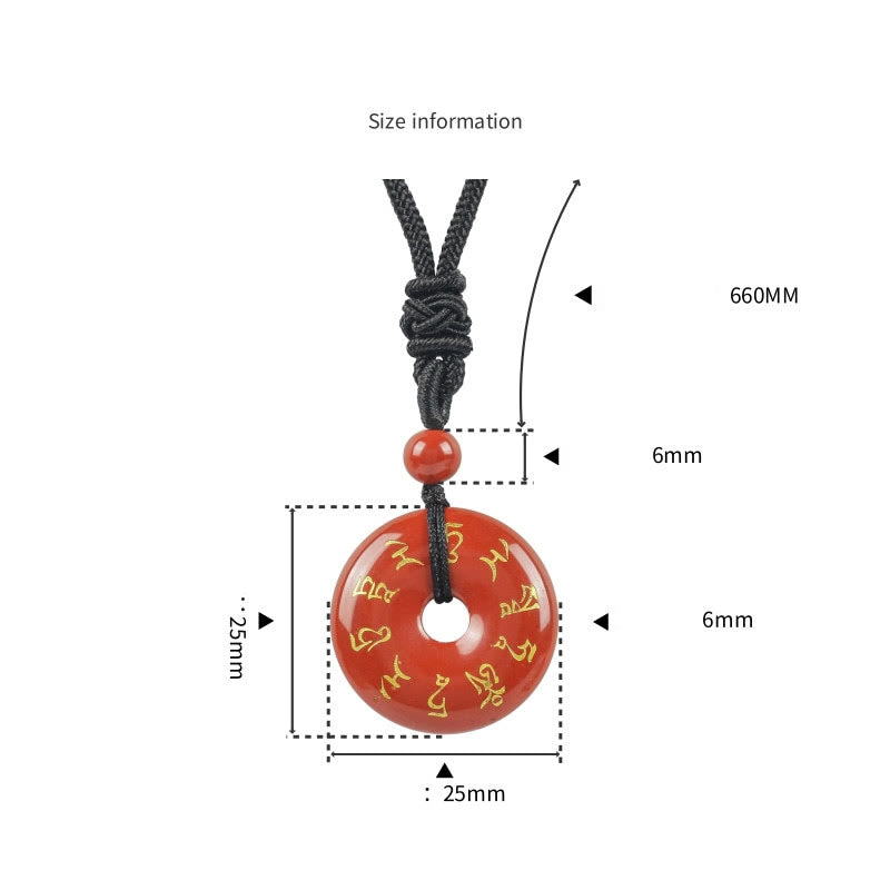 Buddha Stones Green Tara Mantra Natural Various Crystal Black Obsidian Fulfilment Necklace Pendant - image 8