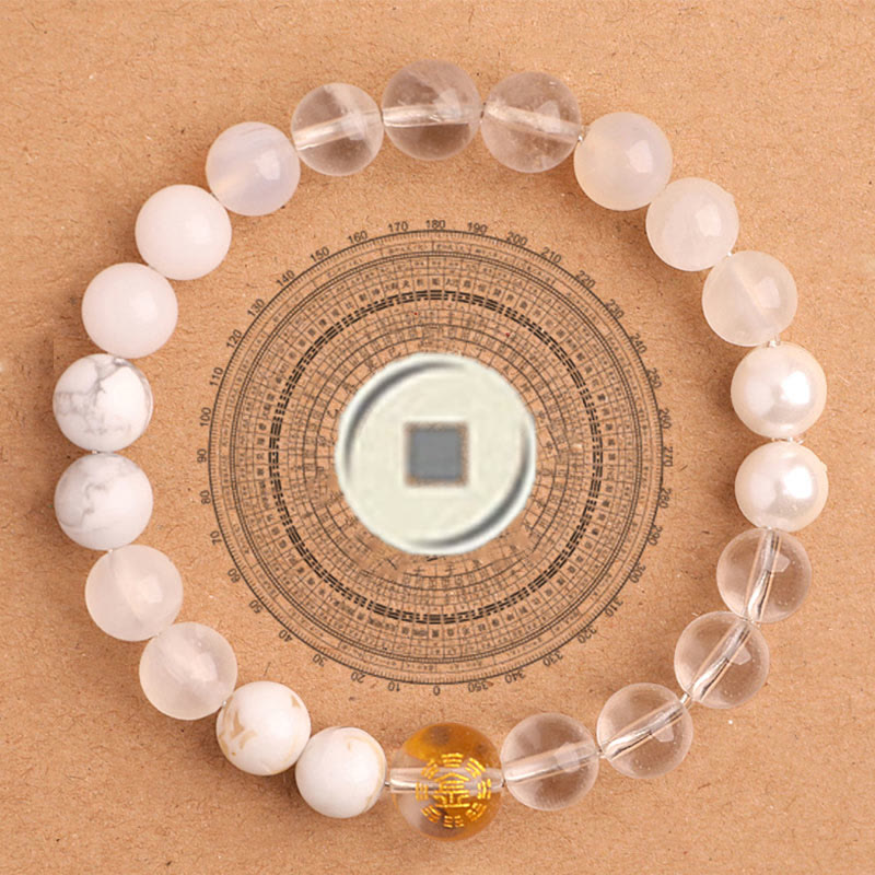 Buddha Stones Five Elements Various Agate Balance Luck Bracelet - image 1