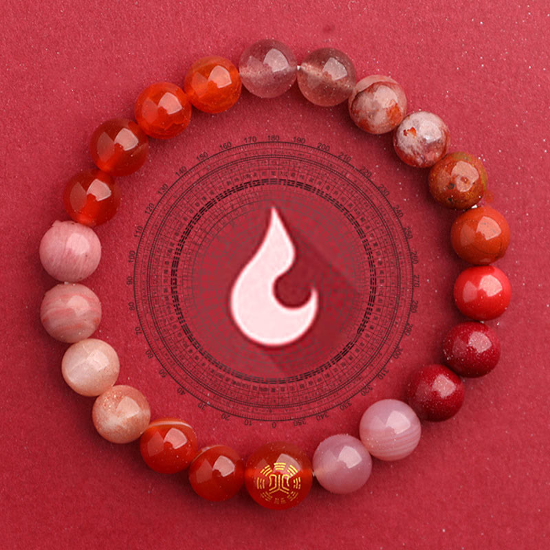 Buddha Stones Five Elements Various Agate Balance Luck Bracelet - image 31