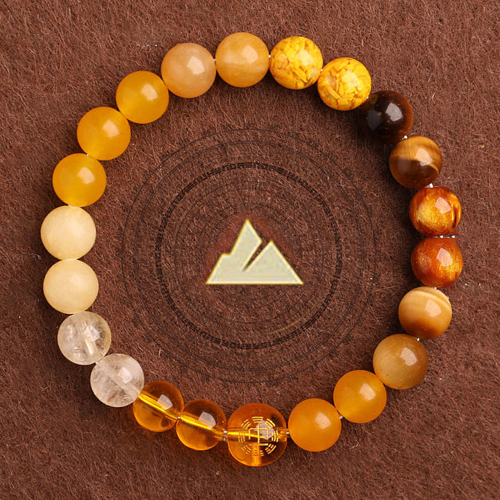 Buddha Stones Five Elements Various Agate Balance Luck Bracelet - image 38