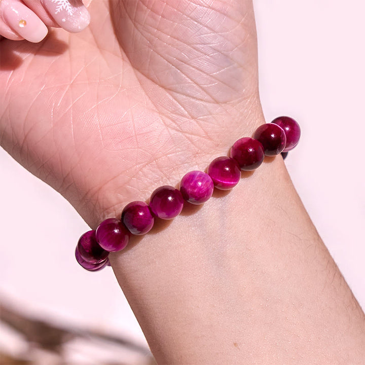 Buddha Stones Red Tiger Eye Calm Bracelet - image 8
