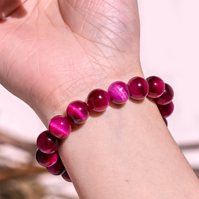 Buddha Stones Red Tiger Eye Calm Bracelet - image 4