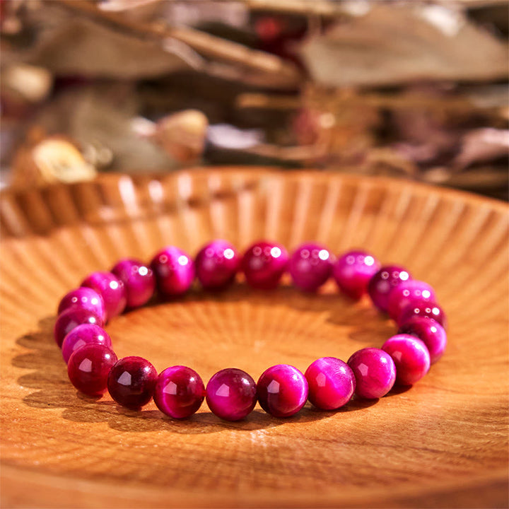 Buddha Stones Red Tiger Eye Calm Bracelet - image 7