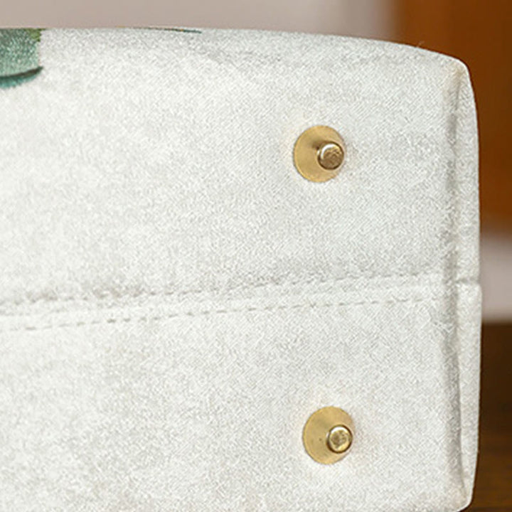 Buddha Stones Embroidery Bamboo Handle Tassel Handbags - image 12