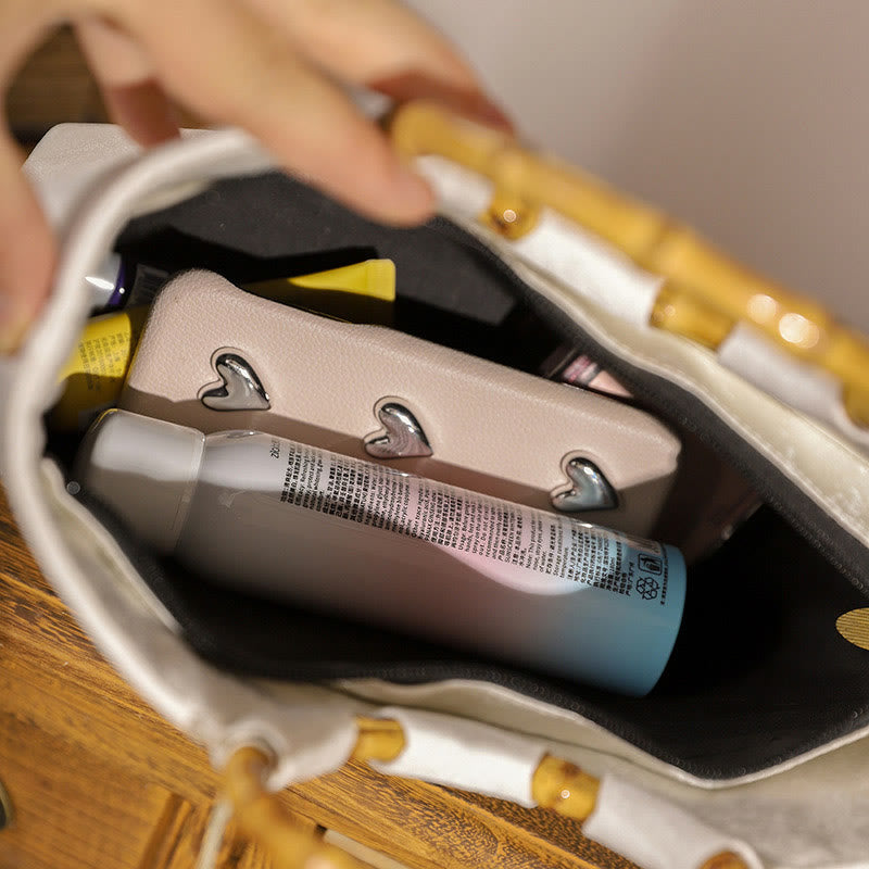 Buddha Stones Embroidery Bamboo Handle Tassel Handbags - image 11