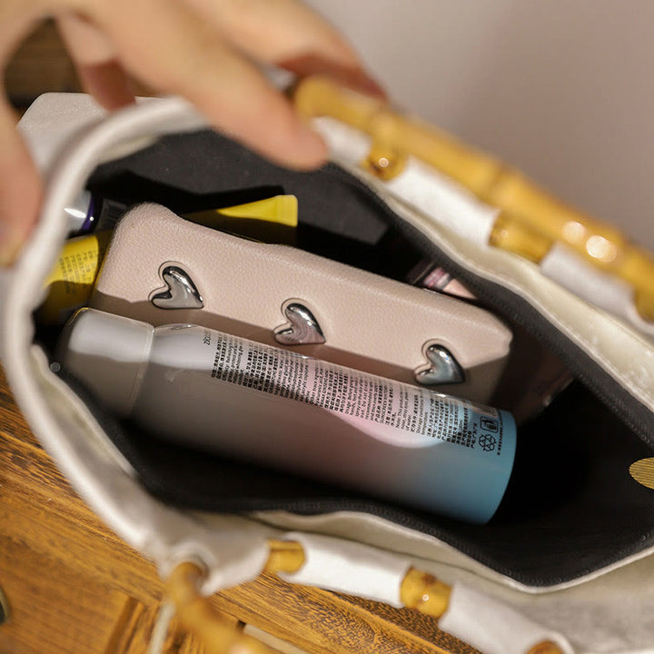 Buddha Stones Embroidery Bamboo Handle Tassel Handbags - image 11