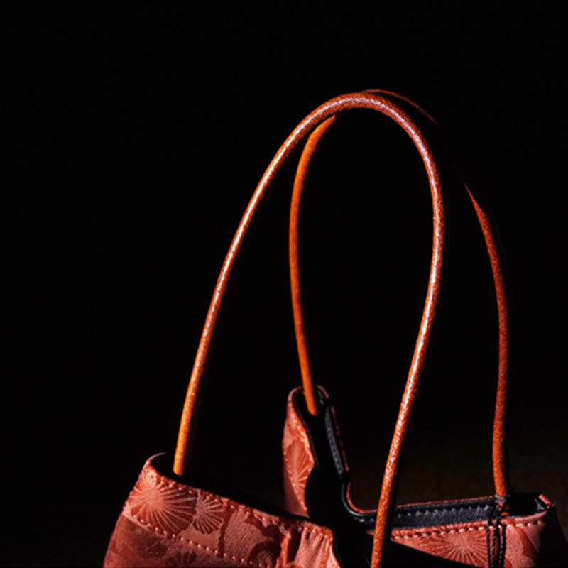 Buddha Stones Plum Flower Bamboo Branches Embroidery Tassel Xiangyunsha Silk Shoulder Bag Hangbags - image 16