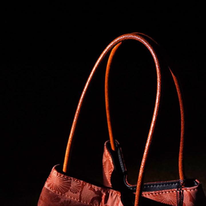 Buddha Stones Plum Flower Bamboo Branches Embroidery Tassel Xiangyunsha Silk Shoulder Bag Hangbags - image 16