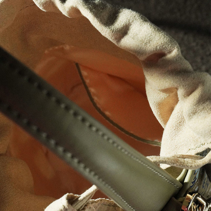 Buddha Stones Retro Crane Deer Song Brocade Crossbody Bag Hangbags - image 19