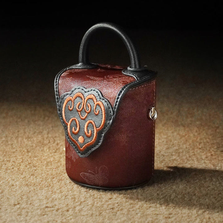 Buddha Stones Auspicious Clouds Butterfly Flowers Xiangyunsha Silk Crossbody Bag Hangbags - image 3