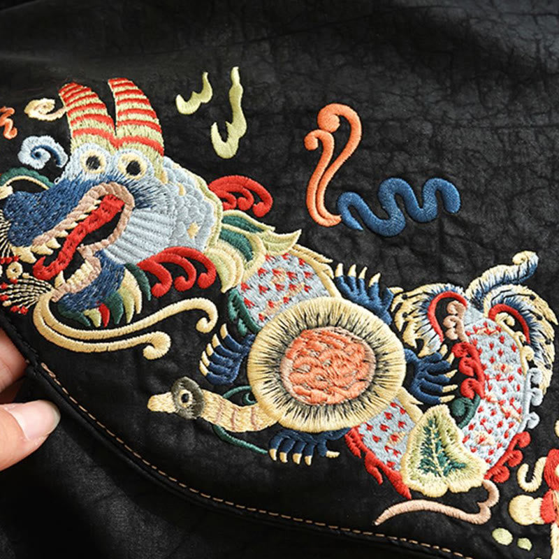 Buddha Stones Fish Flower Phoenix Embroidery Xiangyunsha Silk Shoulder Bag - image 13