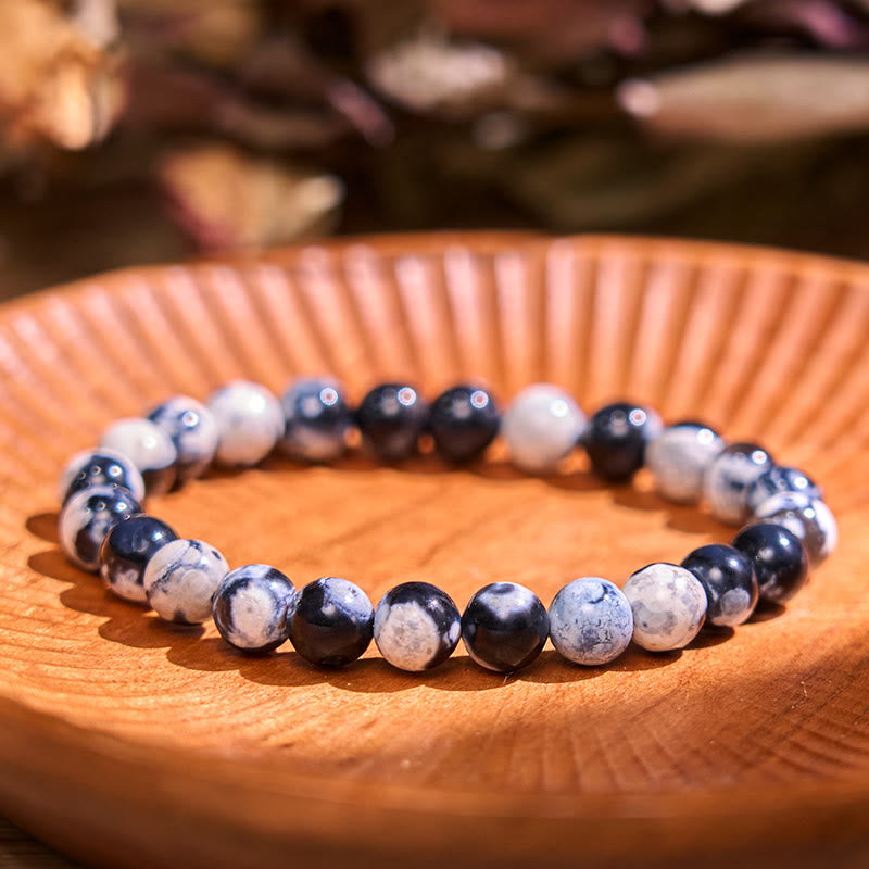 Buddha Stone Orca Agate Protection Bracelet - Orca Agate(Wrist Circumference: 14-16cm) - image 0
