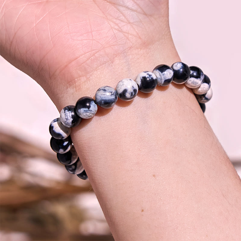 Buddha Stone Orca Agate Protection Bracelet - image 1