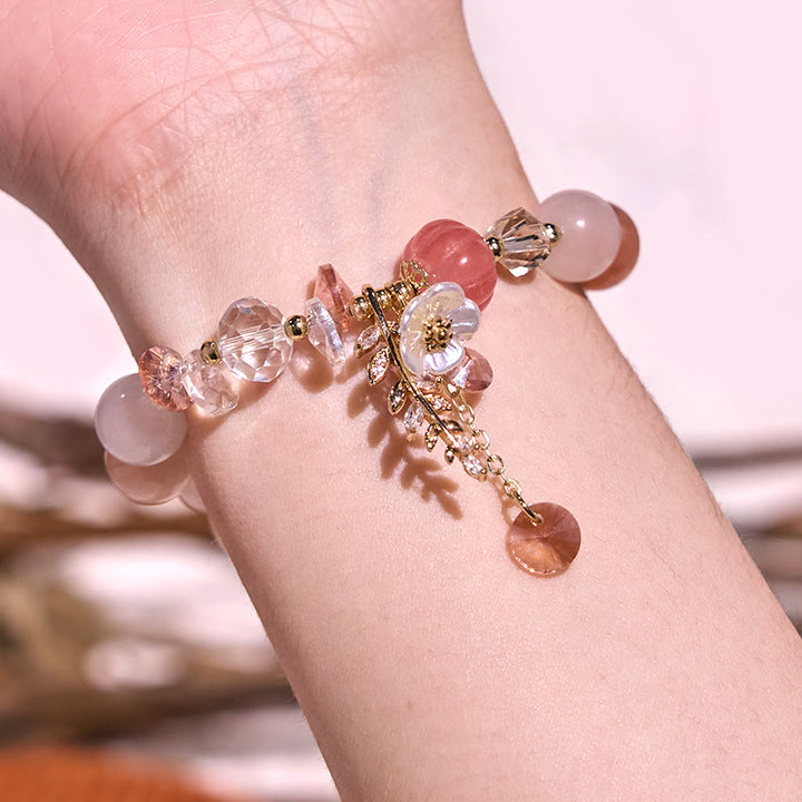 Buddha Stones Blue Crystal Amethyst Sun Stone Green Aventurine Healing Bracelet - image 6