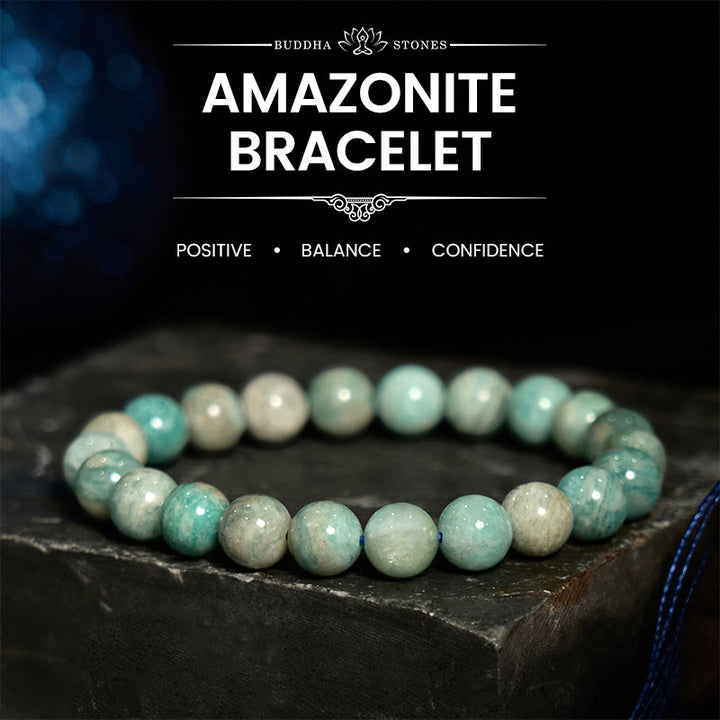Buddha Stones Amazonite Positive Balance Bracelet - Amazonite(Wrist Circumference: 14-16cm) - image 0