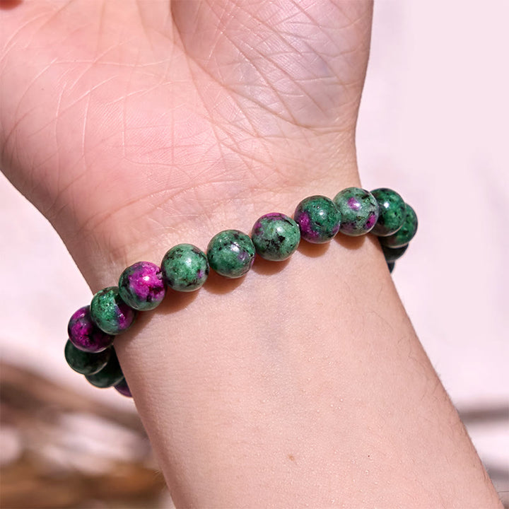 Buddha Stones Ruby Zoisite Connection Bracelet - image 2