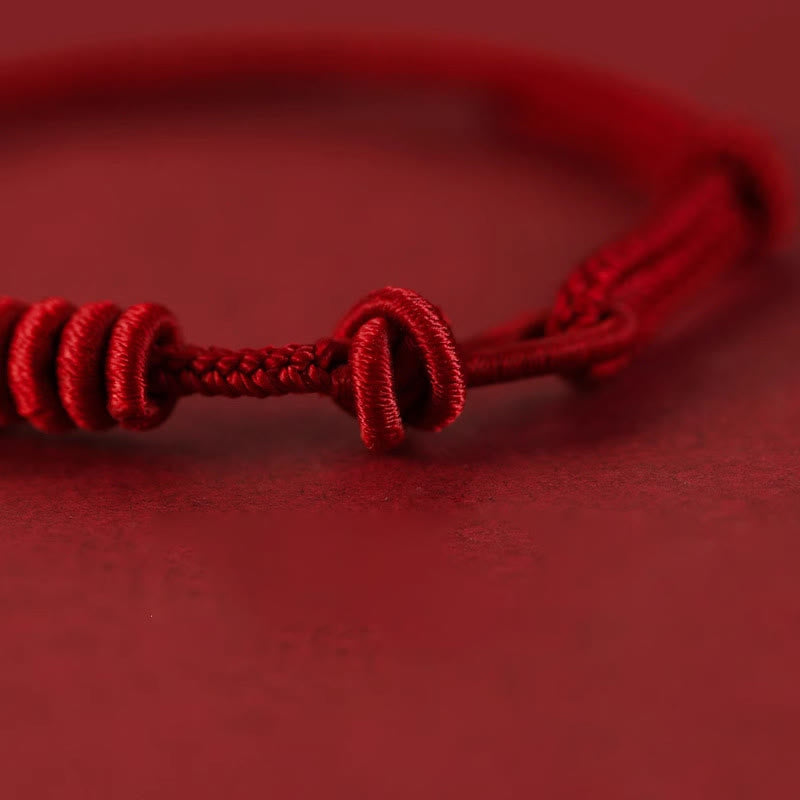 Buddha Stones Red String Eight Stranded Rope Strength Bracelet - image 2