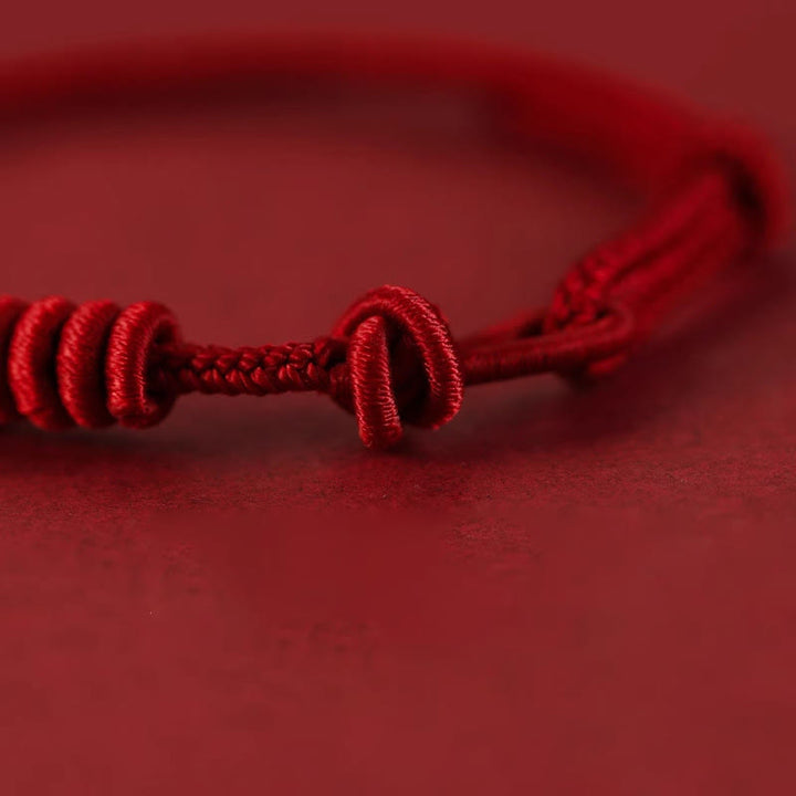 Buddha Stones Red String Eight Stranded Rope Strength Bracelet - image 2