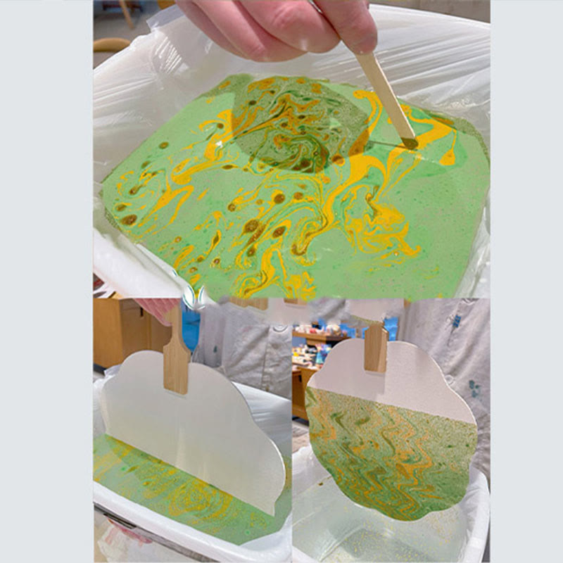 Buddha Stones DIY Chinese Lacquer Fan Blank Painting Handheld Fan - image 8