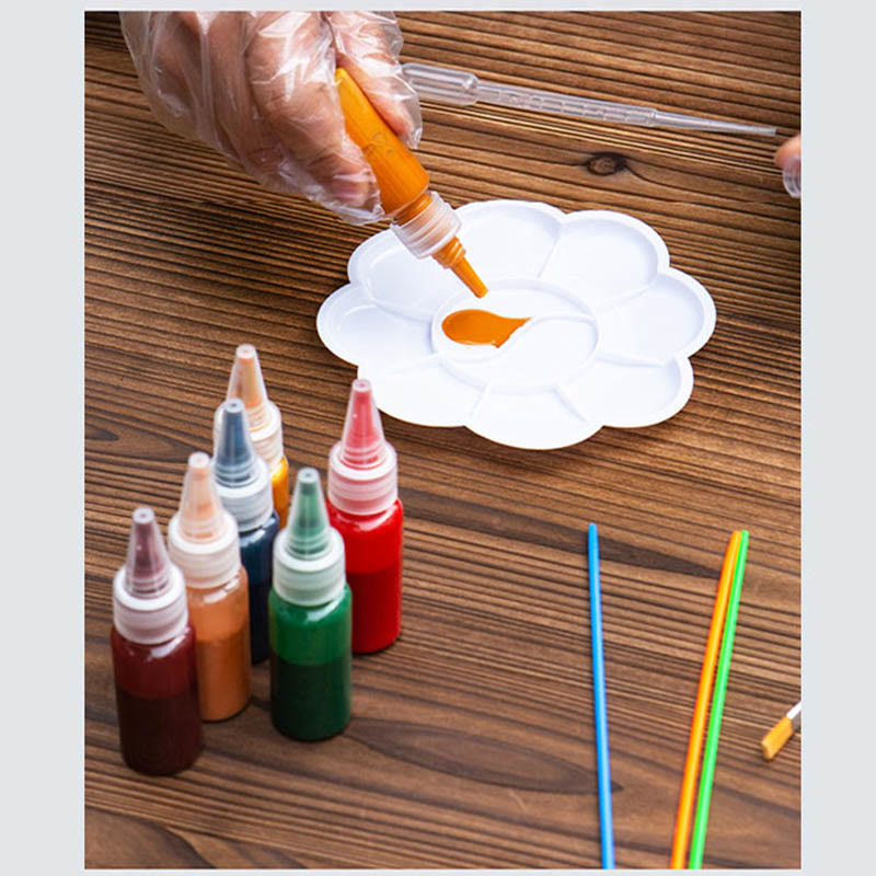 Buddha Stones DIY Chinese Lacquer Fan Blank Painting Handheld Fan - image 10