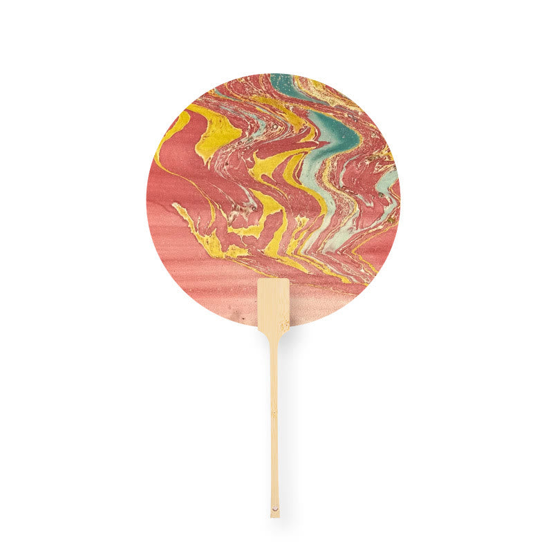 Buddha Stones DIY Chinese Lacquer Fan Blank Painting Handheld Fan - image 15