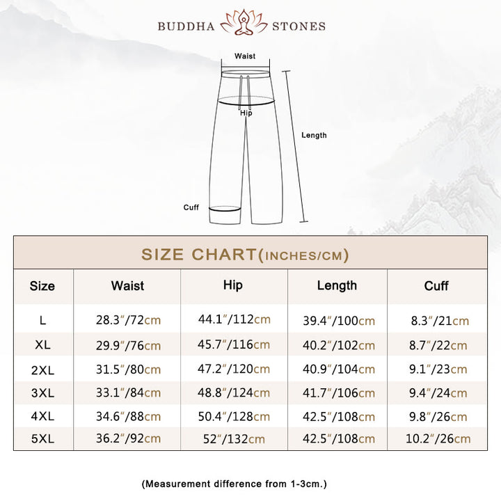 Buddha Stones Fall Winter Men's Drawstring Corduroy Solid Pants With Pockets - image 5