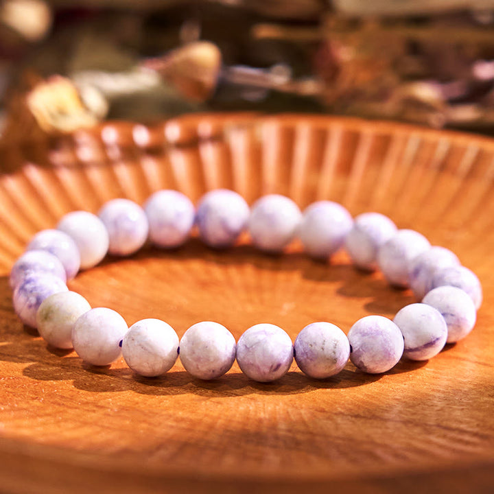 Buddha Stone Various Crystals Malachite Lazurite Lapis Lazuli Hemimorphite Calmness Bracelet - Light Sodalite(Wrist Circumference: 14-16cm) - image 36