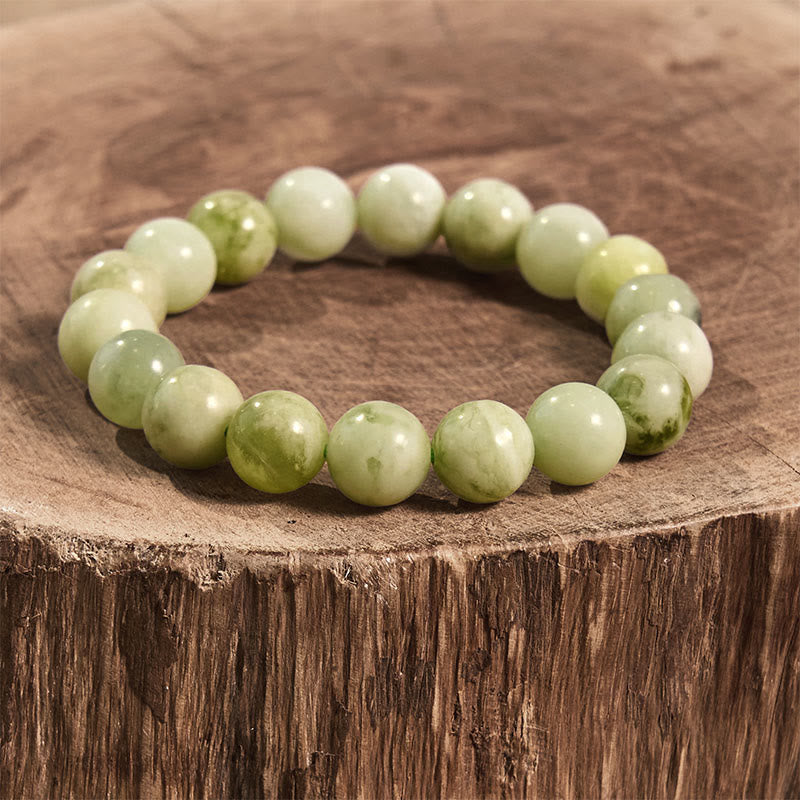 Buddha Stone Various Crystals Malachite Lazurite Hemimorphite Calmness Bracelet - Jade(Wrist Circumference: 14-16cm) - image 95