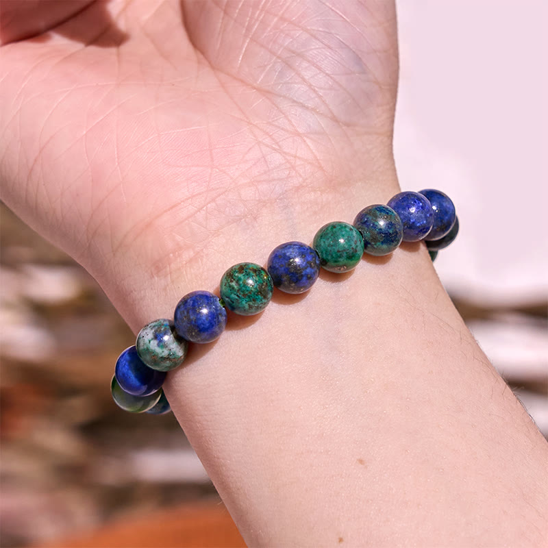 Buddha Stone Various Crystals Malachite Lazurite Lapis Lazuli Hemimorphite Calmness Bracelet - image 105