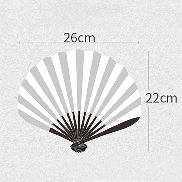 Buddha Stones Rose Embroidery Lace Shell Shape Tassels Handheld Bamboo Folding Fan - image 14