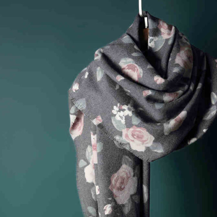 Buddha Stones Tibetan Shawl Garden Rose Fall Winter Cozy Travel Scarf Wrap - image 17