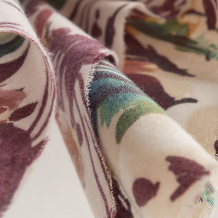 Buddha Stones Tibetan Sweet Colorful Flower Print Shawl Fall Winter Soft Scarf Wrap - image 16