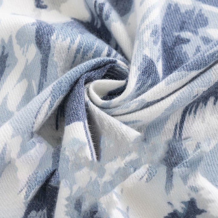 Buddha Stones Tibetan Shawl Ethnic Retro Rose Print Fall Winter Cozy Warm Scarf Wrap - image 5