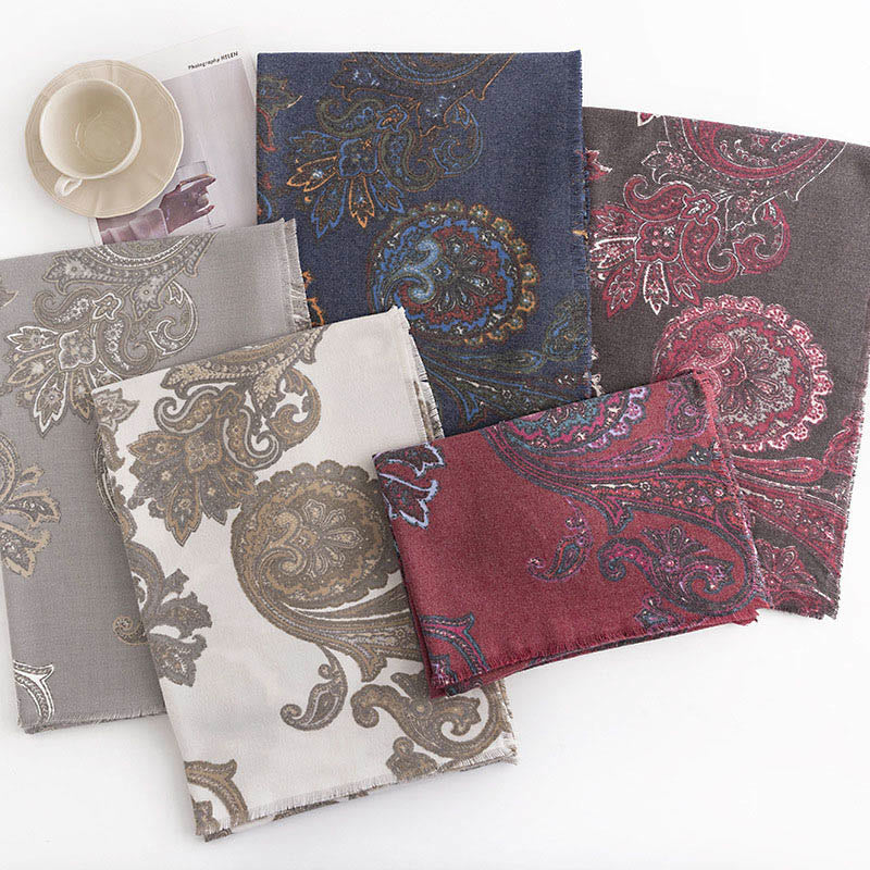 Buddha Stones Tibetan Paisley Prints Shawl Fall Winter Soft Warm Scarf Wrap - image 1