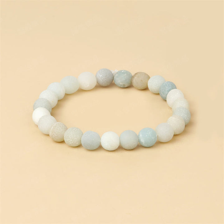 Buddha Stones Love Self Green Series Calm Balance Support Bracelet - Light Amazonite(Wrist Circumference: 14-16cm) - image 2