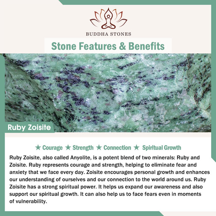 Buddha Stones Love Self Green Series Calm Balance Support Bracelet - image 12