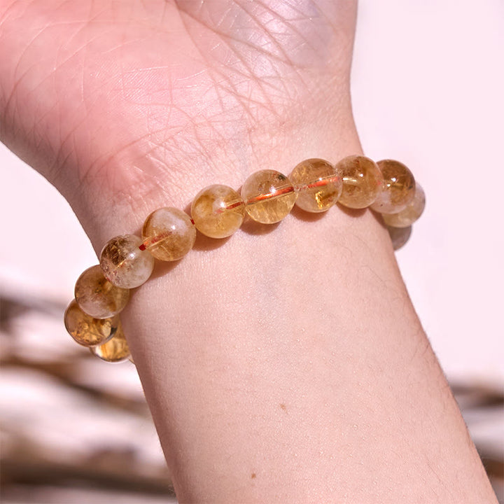 Buddha Stones Boost Confidence Yellow Series Happiness Positive Bracelet - image 11