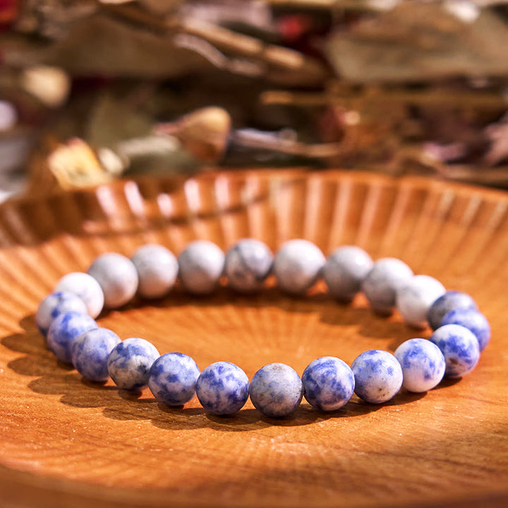 Buddha Stones Let The Past Go Blue Series Calm Tranquility Bracelet - Sodalite(Wrist Circumference: 14-16cm) - image 17